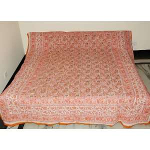  Vintage Jaipuri Quilt with Hand Block Print Work