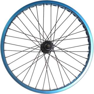 Bmx Bike Wheels/wheelset (Wide Rim) Blue  