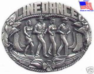 New US Made Western Country Line Dance Belt Buckle  