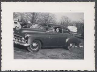 Car Photo Man w/ 1949 Chevrolet Chevy Fleetline 665248  