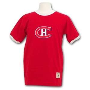  Montreal Canadiens Vintage Team Color Ringer T Shirt 