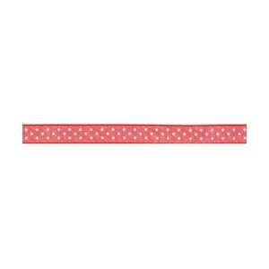   Ribbon 3/8X50 Yards Red W/White Dots JD3/8 54 Arts, Crafts & Sewing
