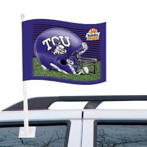   Frogs 2010 Fiesta Bowl Champions Purple Car Flag 