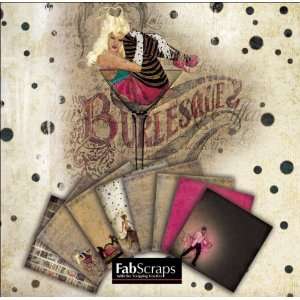 Fabscraps Burlesque Mini Paper Collection Booklet with 80 Single Sided 