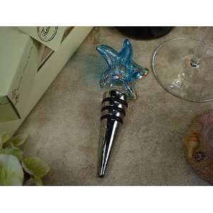  DLusso Murano style glass bottle stopper starfish