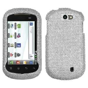 For T Mobile LG DoublePlay Crystal Diamond BLING Hard Case Phone Cover 