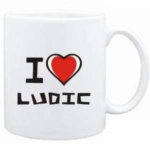  Mug White I love Ludic  Languages