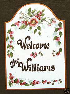 ROSE Welcome Sign Beautiful Hand Painted/Hand Lettered  