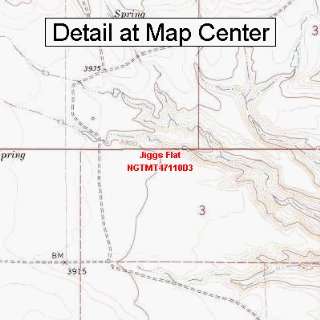  USGS Topographic Quadrangle Map   Jiggs Flat, Montana 