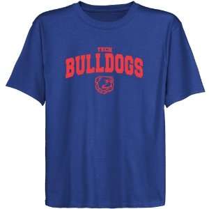  NCAA Louisiana Tech Bulldogs Youth Royal Blue Logo Arch T 