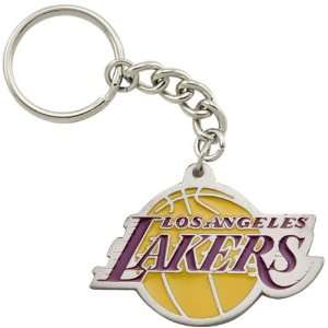Los Angeles Lakers Pewter Primary Logo Keychain  Sports 