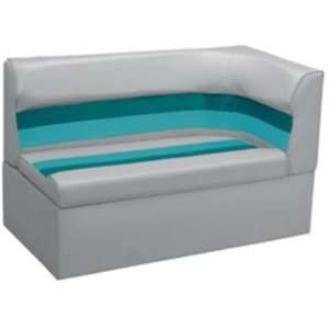  Corner Lounge Boat Seat Left Grey/ Navy/blue Sports 
