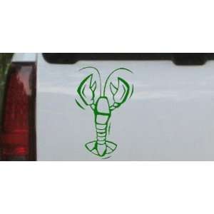Lobster Animals Car Window Wall Laptop Decal Sticker    Dark Green 