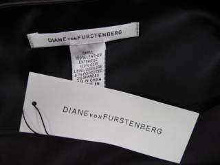 NWT Diane Von Furstenberg Dark Plum Mini Kawa Leather Skirt 2  