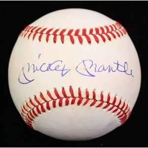  Mickey Mantle Signed Baseball   Oal Jsa 