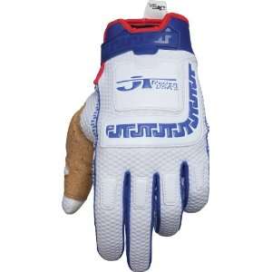  JT Racing USA Life Line White/Blue Small Gloves 