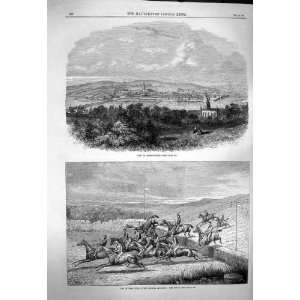   1863 VIEW LONDONDERRBY IRELAND STEEPLECHASE LIMERICK