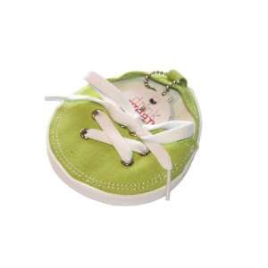  Sports Tennis Shoe Attachable Drink Coaster   Lime Green 