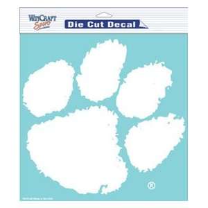  Clemson Tigers Die Cut Decal   8in x8in White Sports 