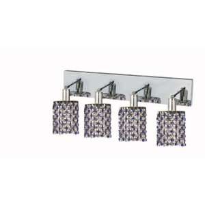   Light Wall Sconce, Chrome Finish with Sapphire (Blue) Royal Cut RC