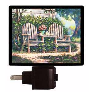  Country Night Light   Tea for Two   Lawn Chairs LED NIGHT 