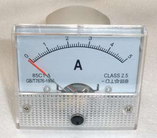 DC 5A Ampmeter Analog Current Panel Meter Ammeter 0 5A current 