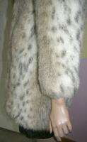 nice faux lynx fur jacket coat vintage Sirbain small  
