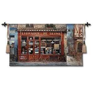 Pure Country Weavers Librairie De Seine Woven Wall Tapestry [Kitchen]