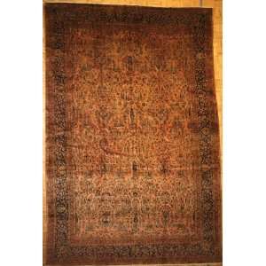  10x15 Hand Knotted Kashan Persian Rug   107x159
