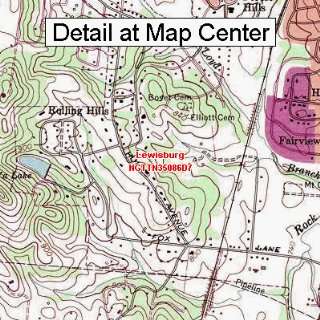   Map   Lewisburg, Tennessee (Folded/Waterproof)