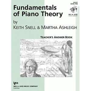   Fundamentals of Piano Theory, Level 10 Answer Book 
