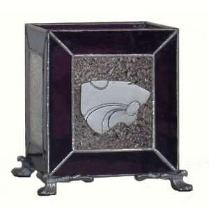  Kansas State Wildcats Leaded Stained Glass Tea Light 