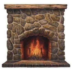  Giant Fireplace Wall Decal