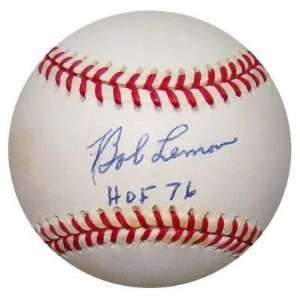 Bob Lemon Autographed Ball   HOF 76 Official AL SCARCE HOF 