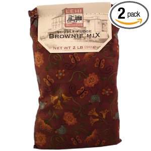 Lehi Roller Mills Double Fudge Brownie, 2 Pound Bags (Pack of 2)