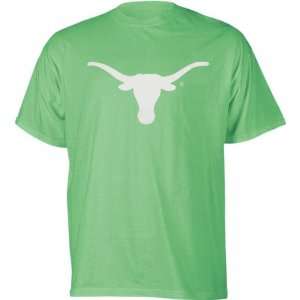  Texas Longhorns Lime Big Logo T Shirt