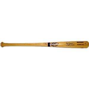  Ted Simmons Autographed Bat   Mighty Simba Rawlings Blonde 