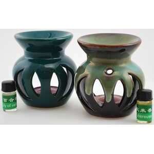  Ceramic Oil Difffuser with Tealight & Oil