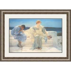  Young Lovers by Sir Lawrence Alma Tadema   Framed 