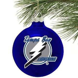 Tampa Bay Lightning Blue Traditional Ornament  Sports 