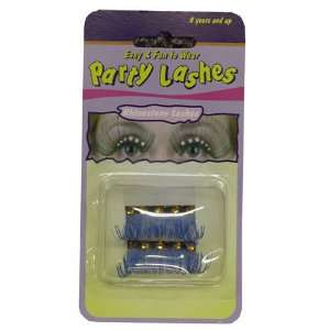  EYELASHES BLUE W RHINESTONES