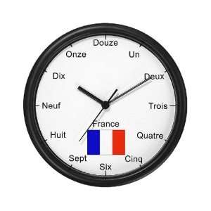  French Language Flag Wall Clock by 