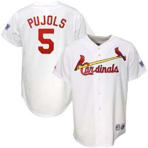  Majestic St. Louis Cardinals #5 Albert Pujols White World 
