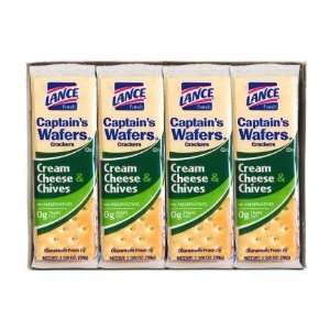Lance Captains Wafers Crackers Cream Cheese & Chives   3 Boxes of 8 