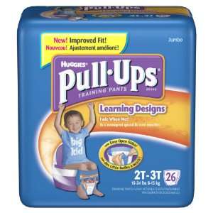 Huggies Pull Ups   Training Pants pack of 26 Size 2T 3T Gender Boys 