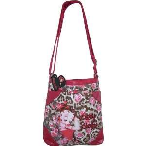  Betty Boop Flower Rose Messenger Bag Purse Wallet Sequin 
