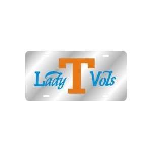 License Plate   LADY T VOLS SILVER/ORANGE/BLUE