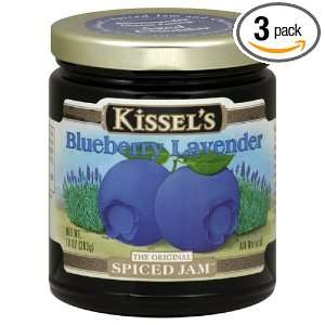 Kissels Spiced Jam, Blueberry Lavendar, Gluten Free, 1 Ounce (Pack of 