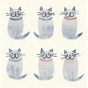  Charismatic Cats, Note Card by Sarah Battle, 4.75x4.75 