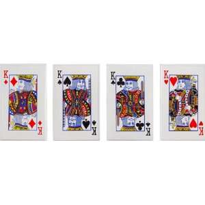   KIND Red and Black Kings  4 piece Throwing Cards